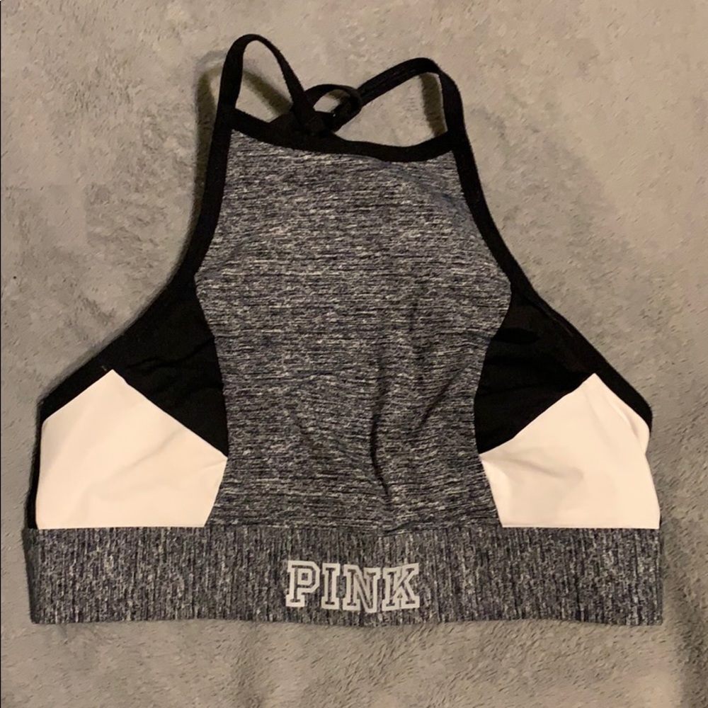 VS Pink Ultimate Unlined High Neck Sports Bra
